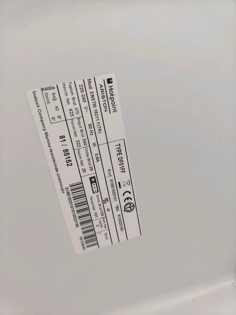 hotpoint ariston 470 litre no frost çok temiz buzdolabı - 9