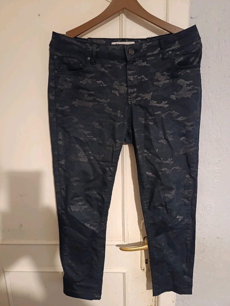 Koyu Lacivert Kamuflaj Skinny Jean (40-L) - 2