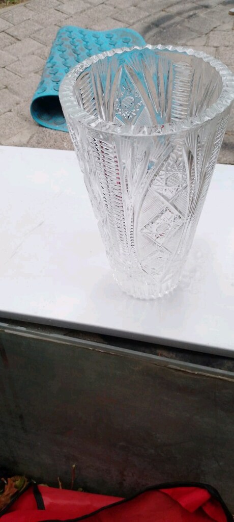 İKİ Adet Kristal cam vazo - 7