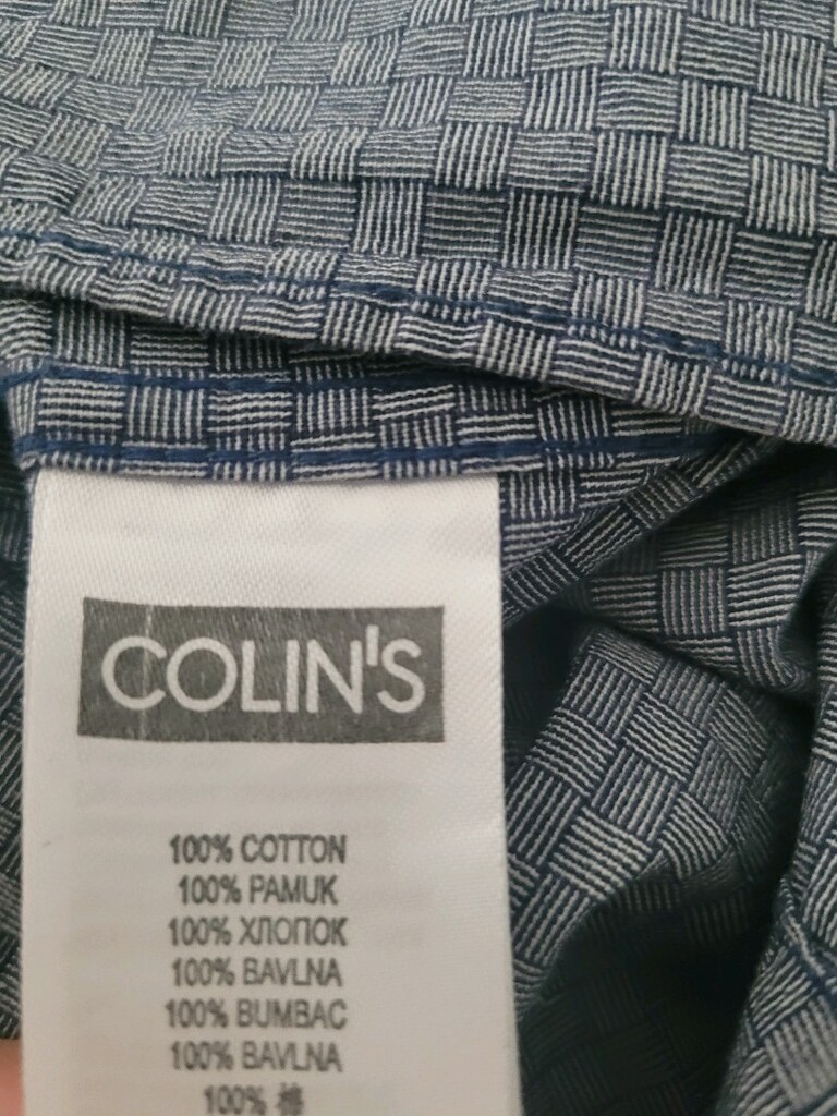 Colin's Gri Desenli S Beden Uzun Kollu Pamuk Gömlek - 9