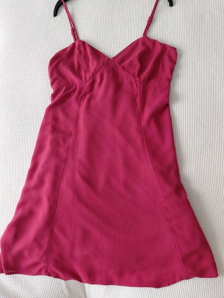 H&M kırmızı Viskon krep elbise