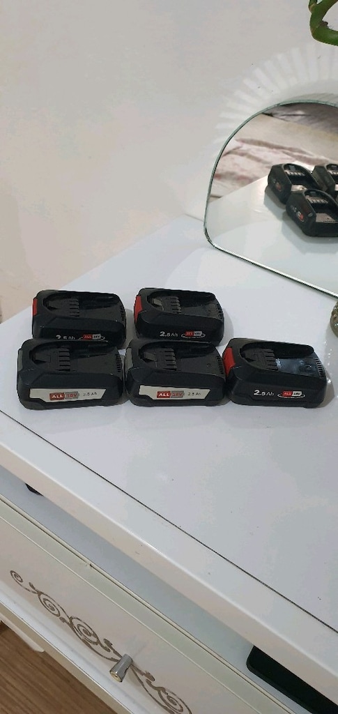 bosch şarjlı matkap pilleri 18 volt 2.5 amper sağlam sıfır gibi yer - 7
