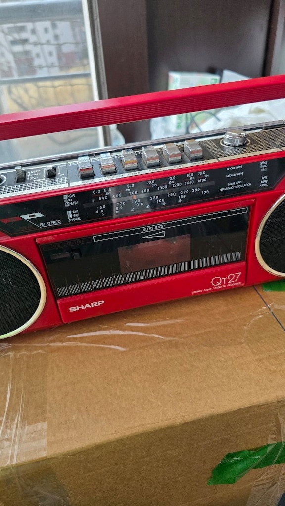 Tamir ister!! Sharp Qt27 vintage Pop-Art radyo kasetçalar - 3