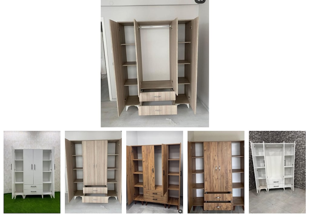 4 kapaklı elbise dolabı bplzshzvlj - 6
