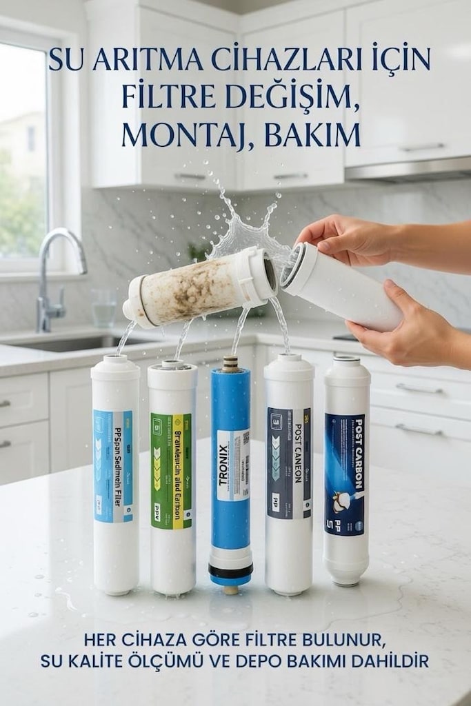 SU ARITMA CİHAZLARI FİLTRE DEĞİŞİMİ KAMPANYASI- MONTAJ DAHİL 1.700 TL. - 8
