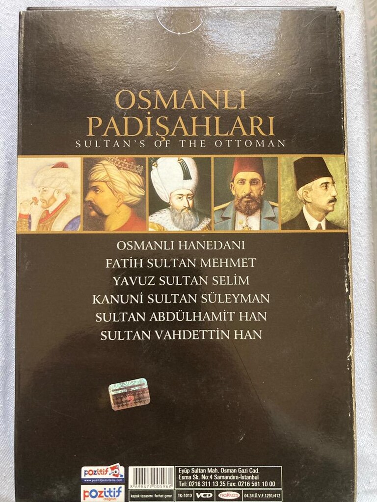OSMANLI PADİŞAHLARI CD olarak. - 2
