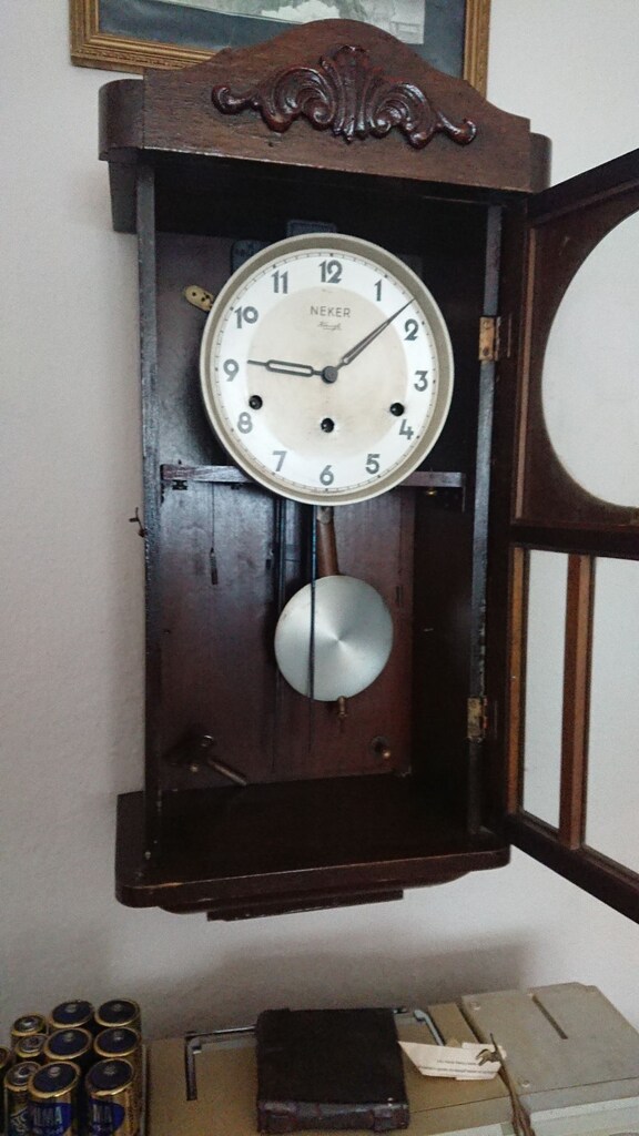 Neker Kienzle Alman Yapımı Mekanik Kurmalı Duvar Saati - 11