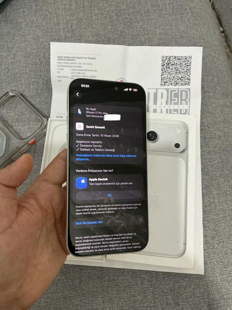 TERTEMİZ İPHONE 17 PRO MAX 256GB PİL100 2028 GARANTİLİ HATASIZZZ - 8
