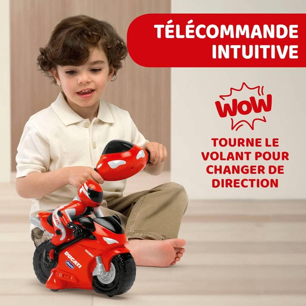 Chicco Ducati 1198 Motorsiklet Kırmızı - bebek oyuncak - 6