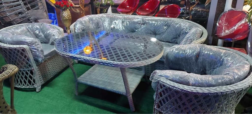 GÖSTERİŞLİ KALİTELİ RATTAN BALKON BAHÇE TAKIMI - 3