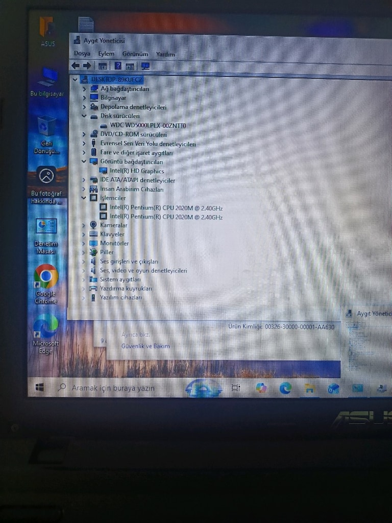 Asus Pentium 4 Ram 500 HDD dizüstü laptop - 4