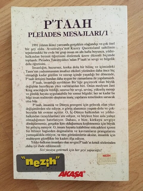 P’taah Pleiades Mesajları Cilt 1 / Jani King