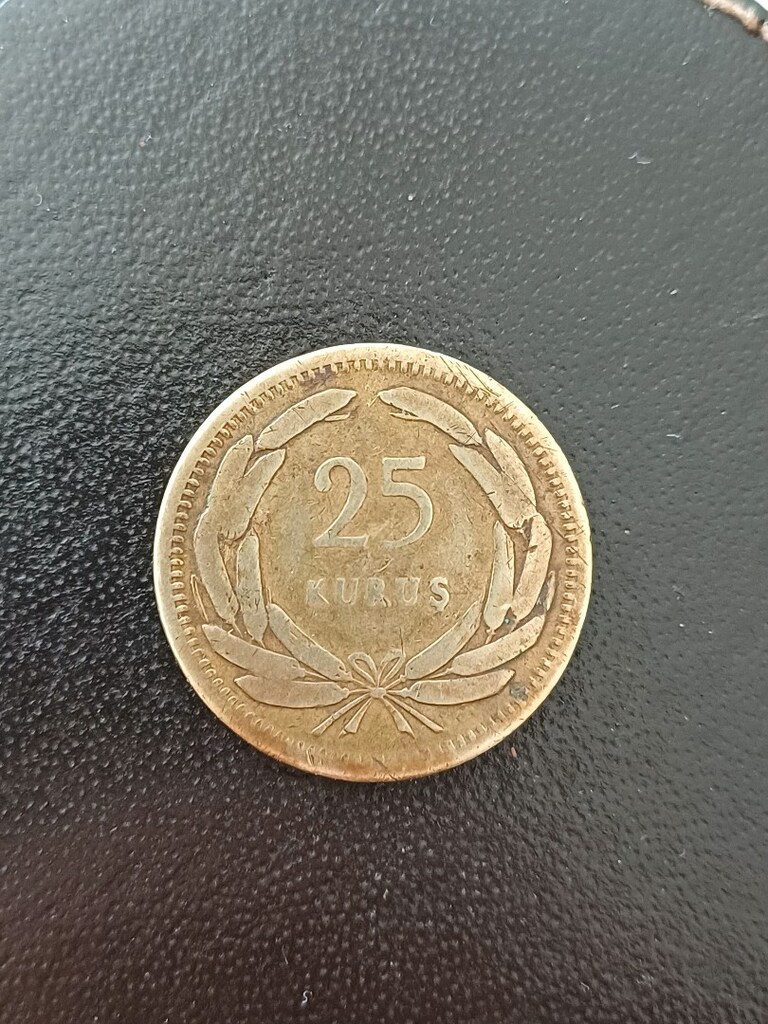 1956 pirinç 25 kuruş - 2