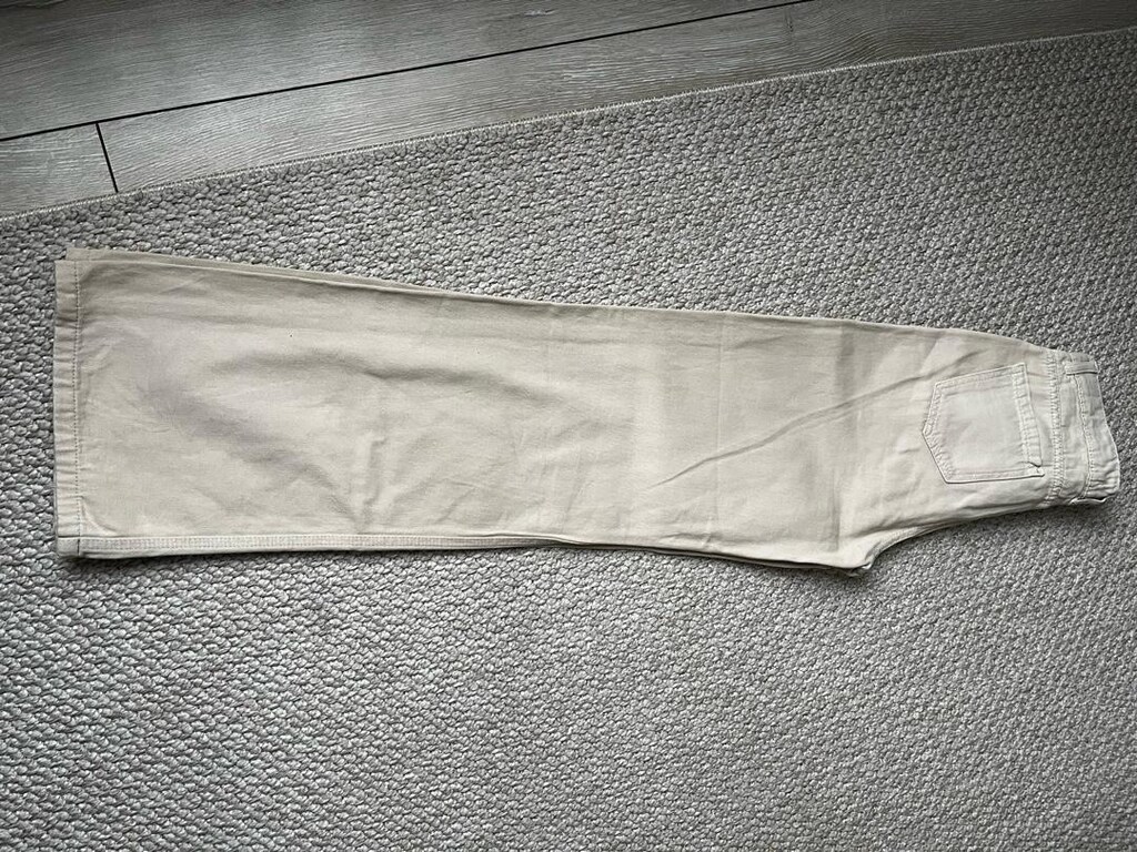 krem renk keten pantolon - 2