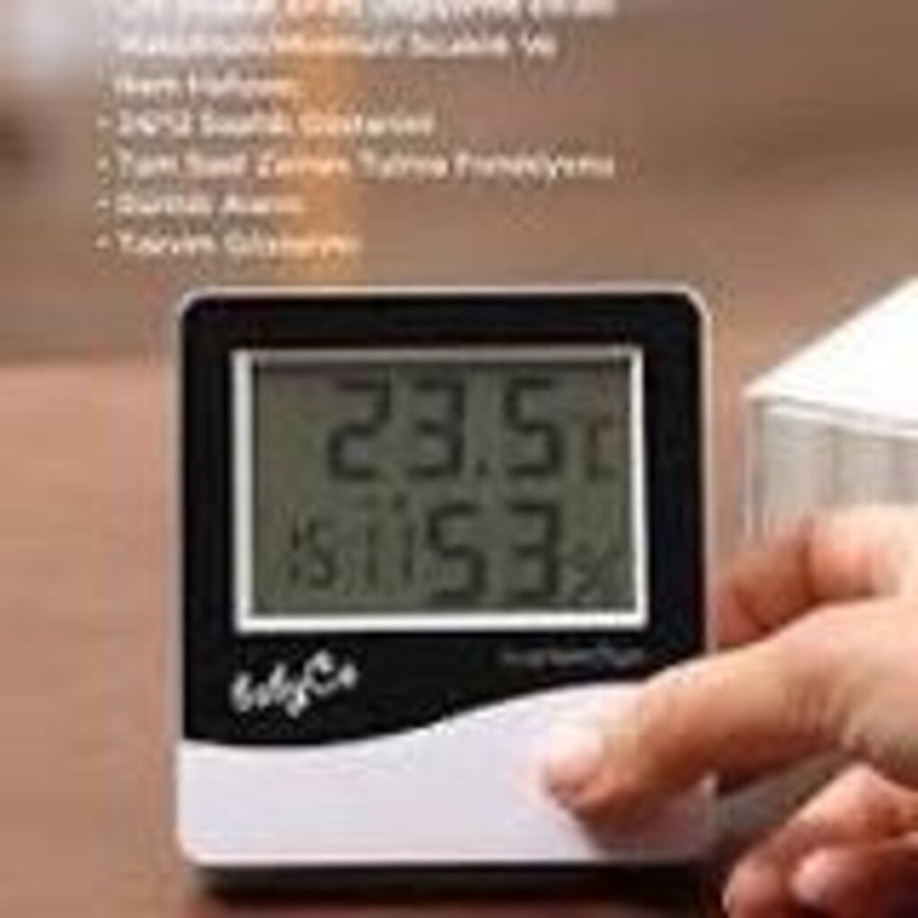 dijital ısı ve nem ölçer termometre - 3