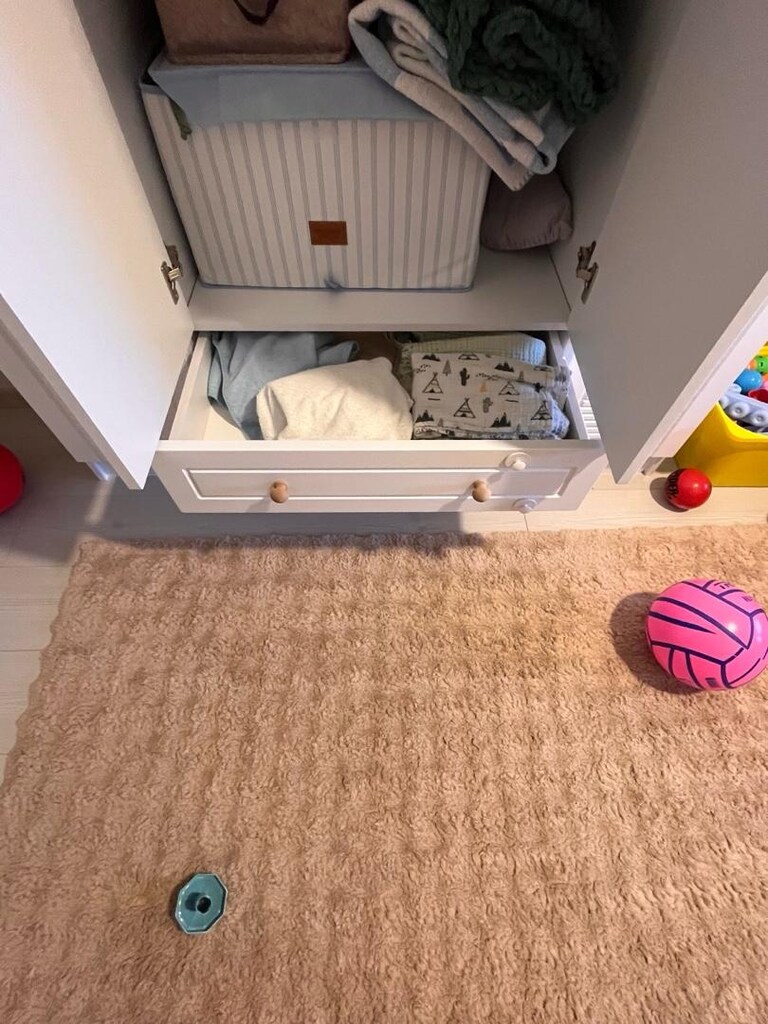 dört kapaklı country panjur kapak gardırop ve dört çekmeceli şifonyer - 6