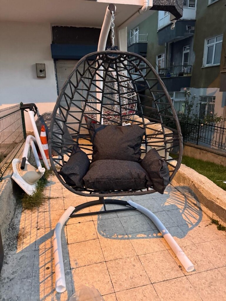SIFIR TEK KİŞİLİK SALINCAK.İMALATTAN HALKA. RENKLERİ MEVCUT. - 6