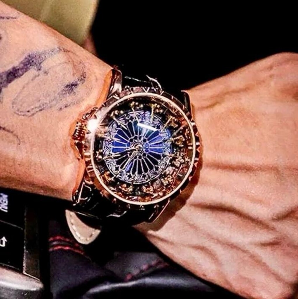‼İTHAL/SIFIR/18K Altın Kaplı,3D Şovalye Detay Kadran,İsviçre Mekanizm - 2