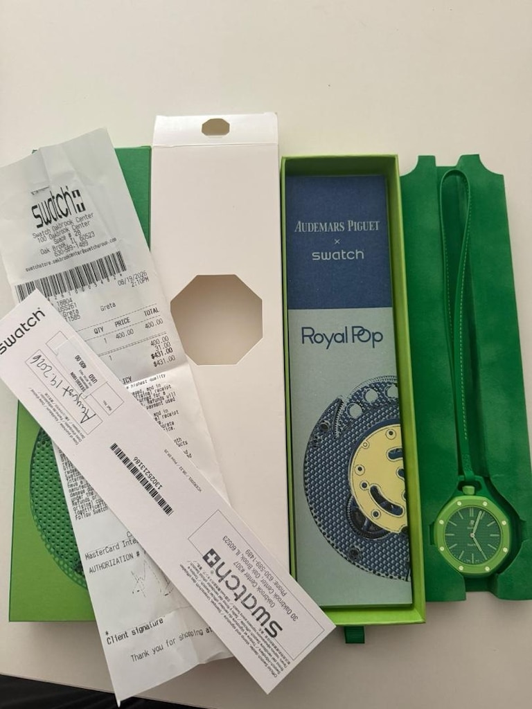 ap x swatch royal pop collab saatler - 2