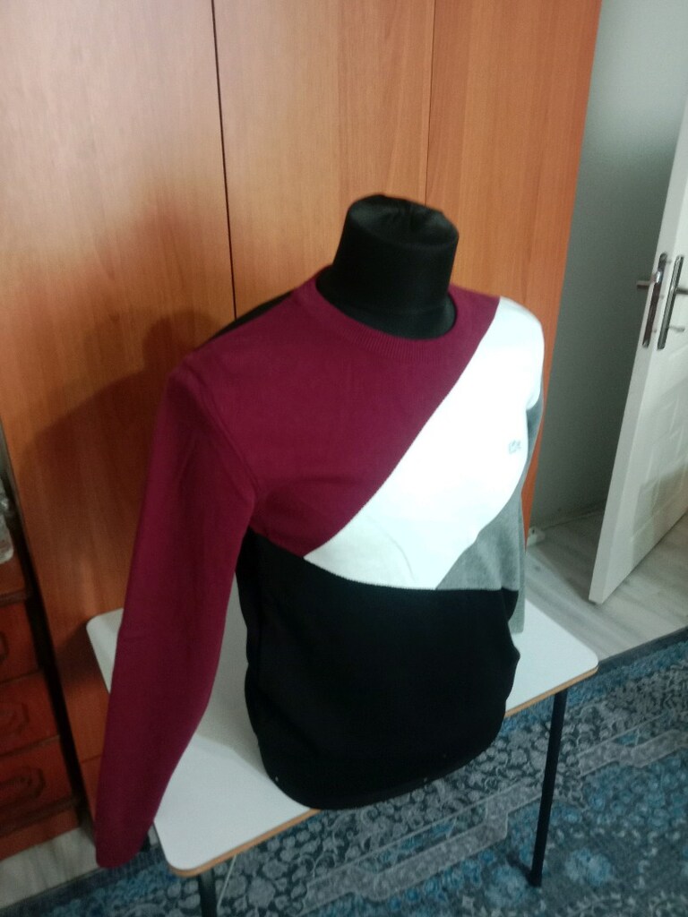 ORJİNAL LACOSTE FLİM FİT ERKEK KAZAK