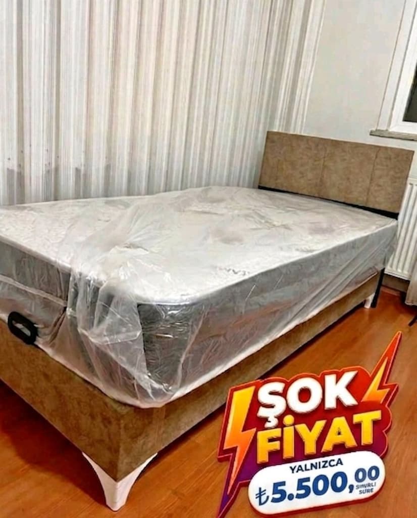 SIFIR SET UYGUN FİYAT 90/190 TEK KİŞİLİK YATAK BAZA BAŞLIK - 7
