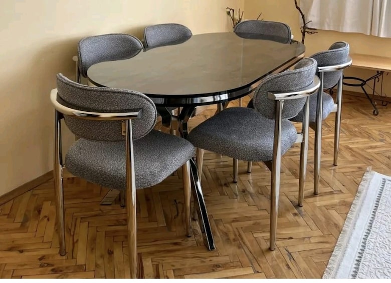 Bohem 6 Kişilik Masa Sandalye Takımı – Şık ve Modern Yemek Masası - 4