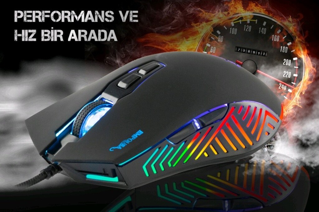Inca EMPOUSA RGB 6400 DPI Oyuncu Mouse Gaming - 7