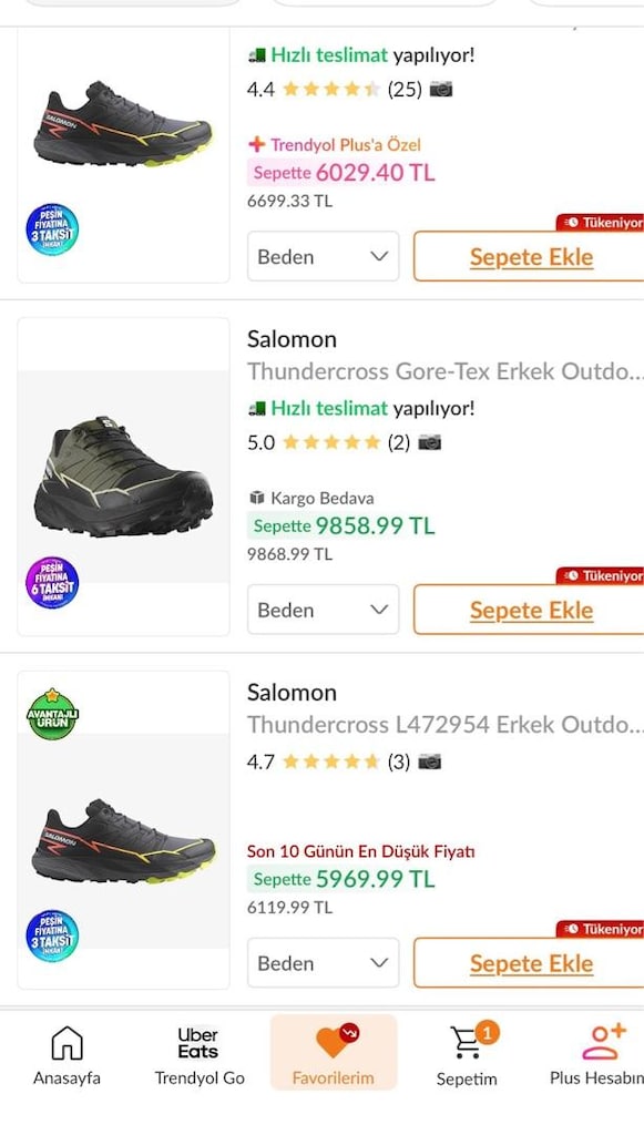 Salomon Gore-Tex Erkek Ayakkabısı - 7