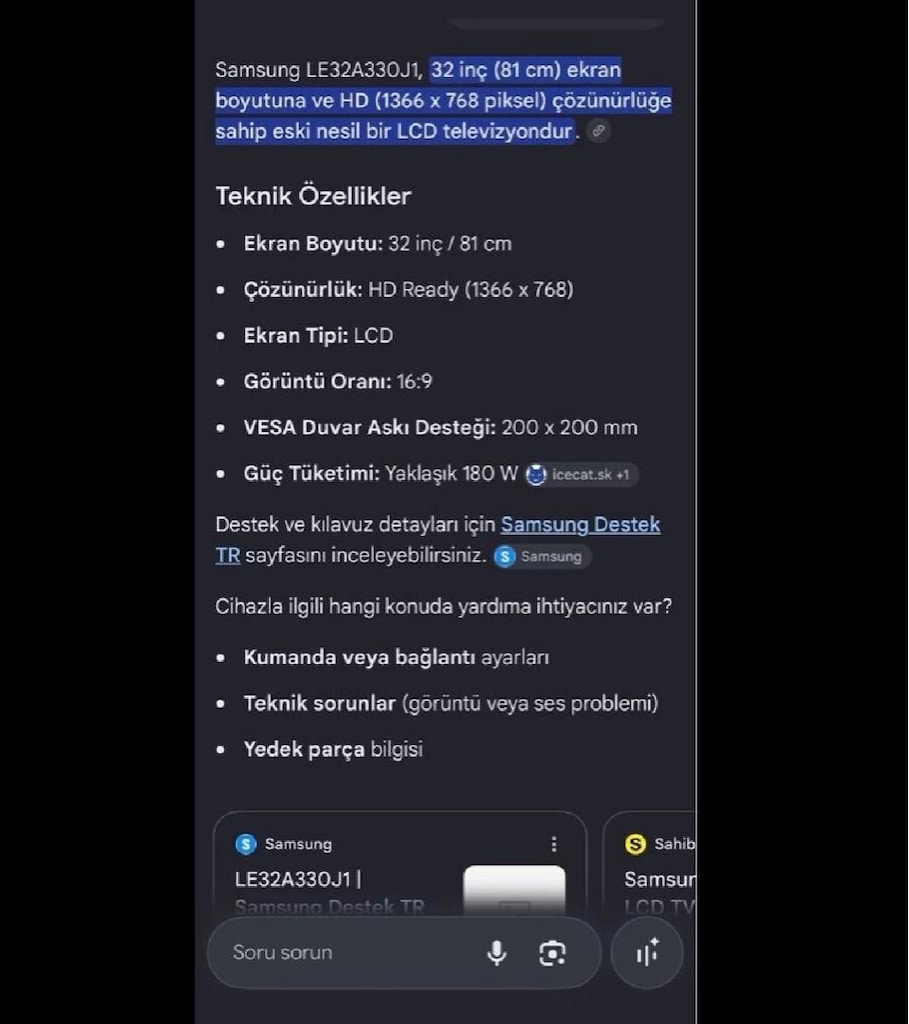 SAMSUNG LCD TELEVİZYON - 3