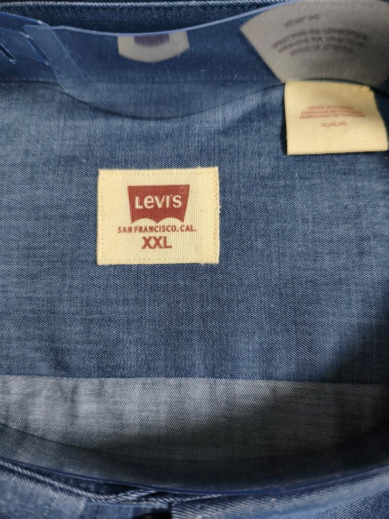 ORİJİNAL KOT MAVİSİ XXL LEVİS KOTON GÖMLEK! - 3