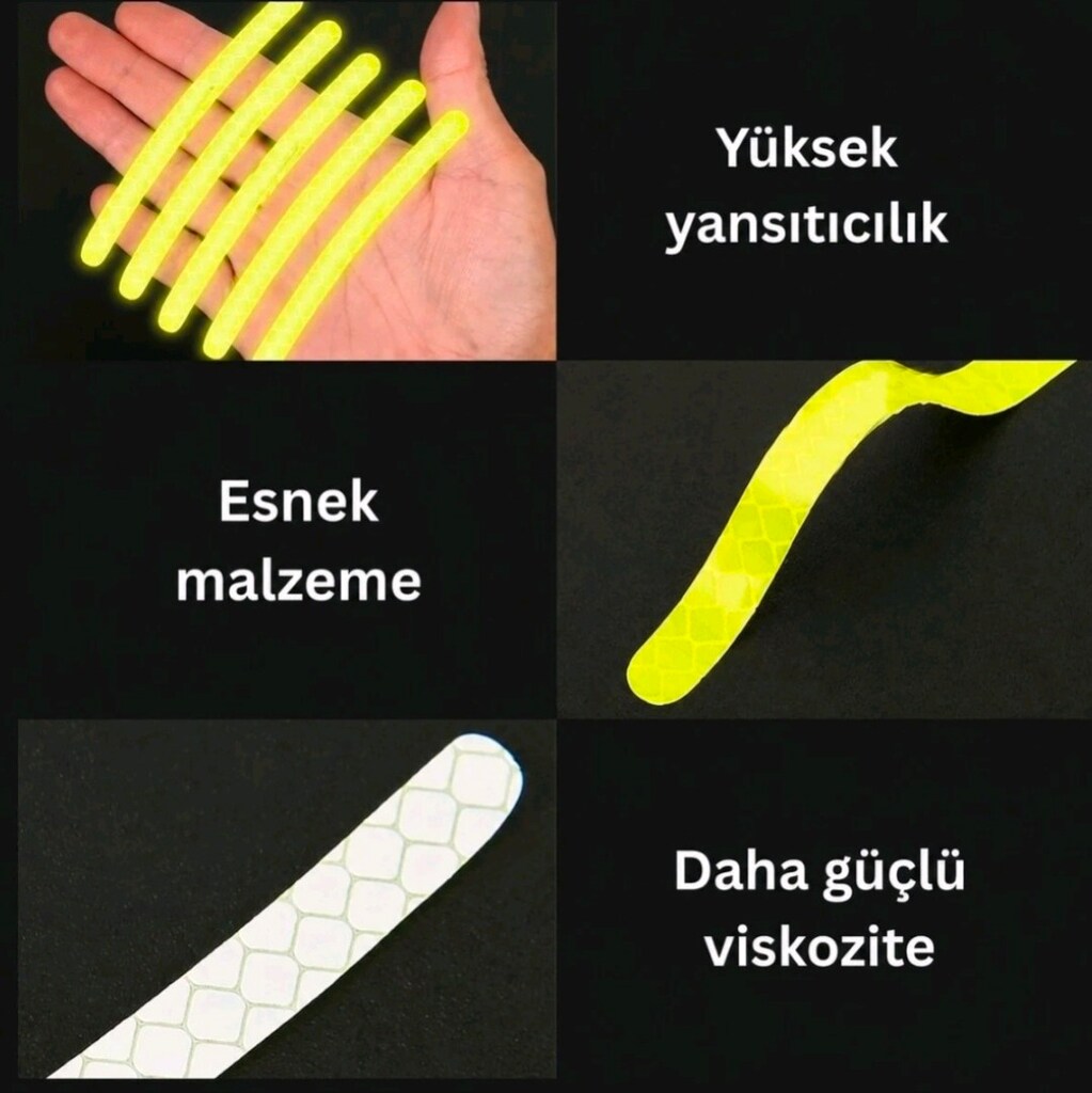 20 Adet Araç Jant Reflektif Çıkartması, MAVİ yurt dışı ürünü. - 4