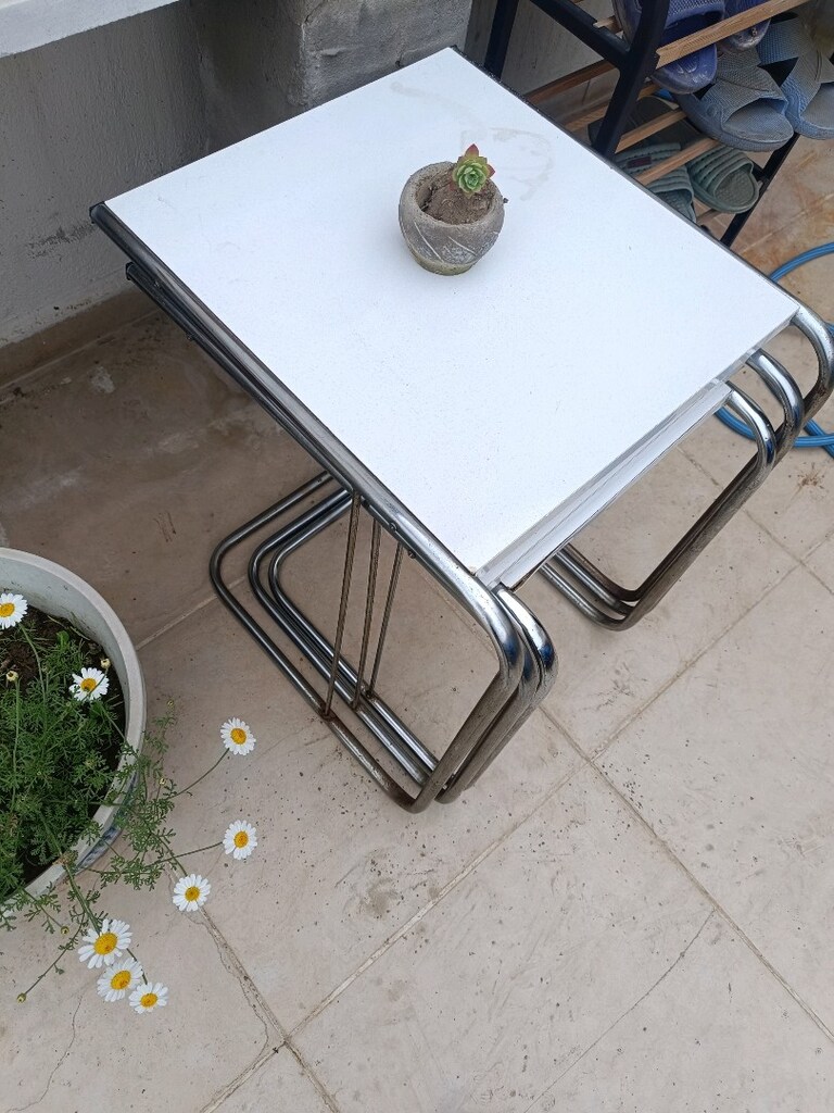 Beyaz Sehpa Takımı 3 lu - 4
