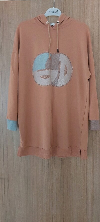 Pudra Pembe Oversize Kapüşonlu Sweatshirt