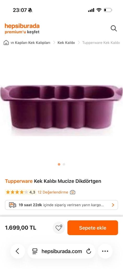 Tupperware Silikon Pişirme Kalıbı farklı modellerde - 2