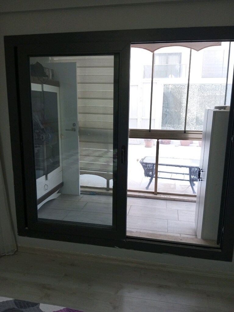 PVC Antrasit renk Sürgülü Cam ve Otomatik Pancur - 4