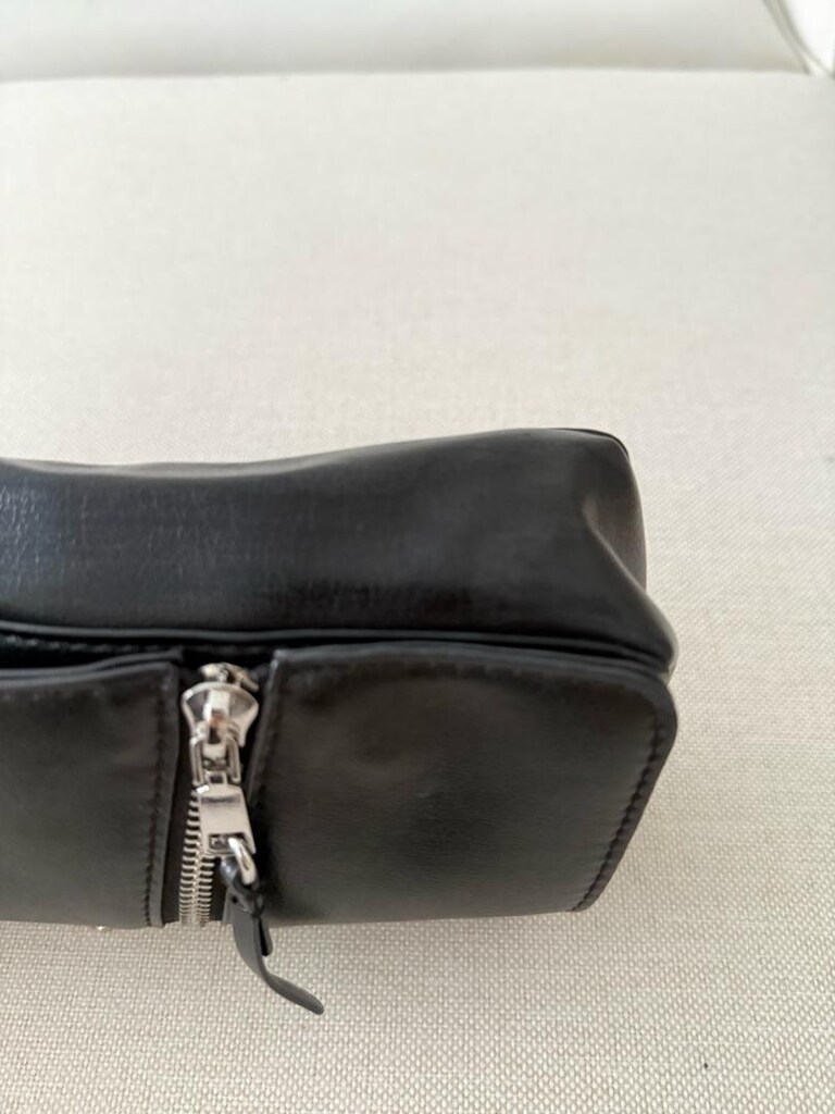 Zara Siyah Fermuar Detaylı Omuz Çantası - 8