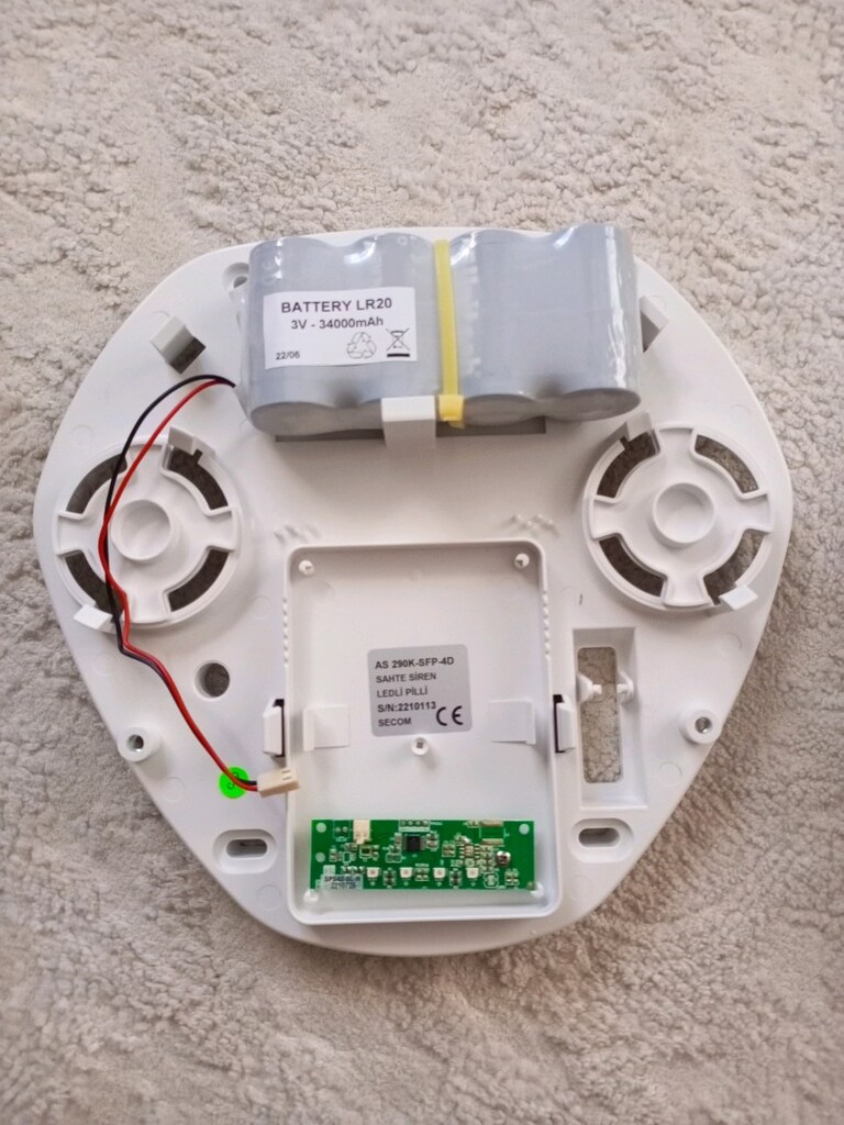 Kablosuz Secom Pilli Hırsız Alarm Sahte Siren - 2