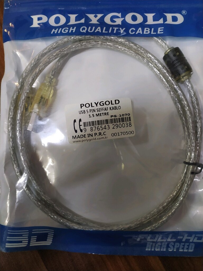 5 pin usb data kablo