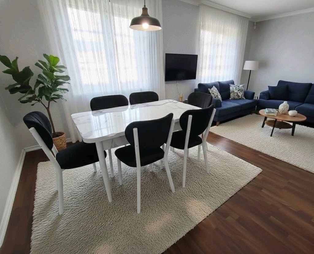 İmalattan Sıfır - Full MDF High Gloss Lüks Yemek Masası Takımı KAÇMAZ - 11