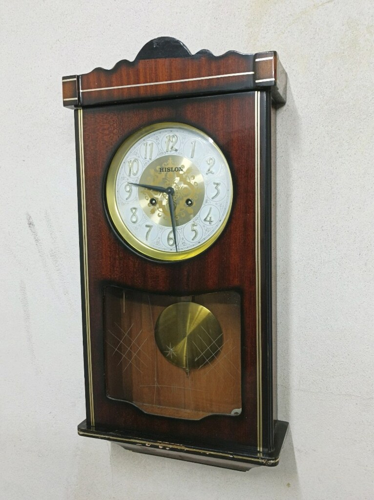 HISLON SARKAÇLI KURMALI DUVAR SAATİ. - 2