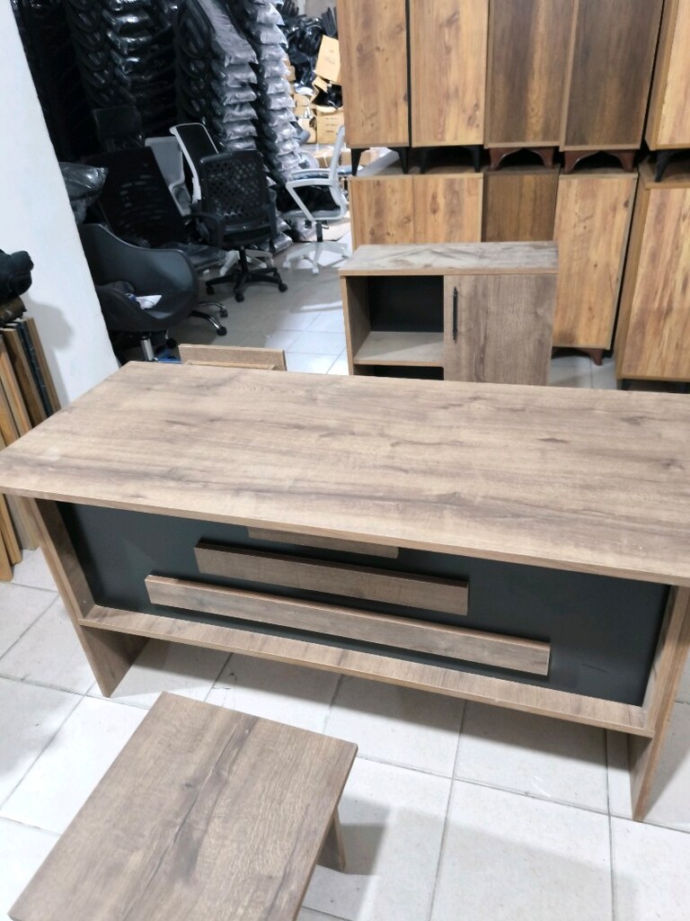 Ofis büro çalışma masası takımı 3 parça dahil fiyat imalattan - 2