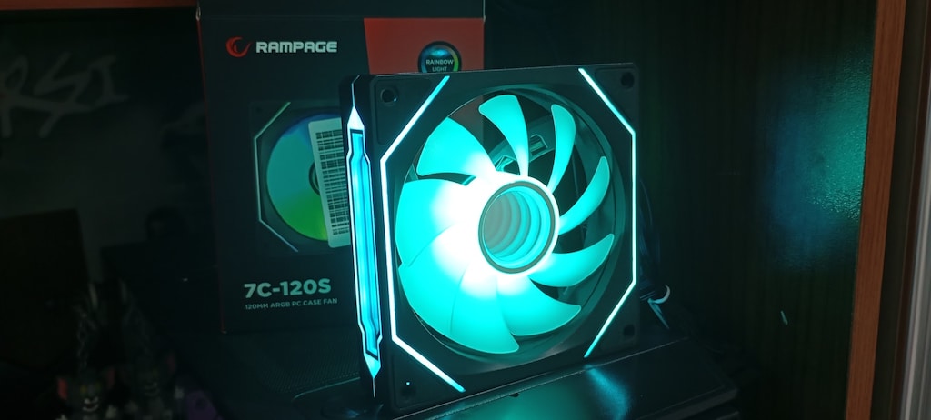 Tertemiz 1 Adet RAMPAGE 7C-120S Aynalı 120mm ARGB Fan - 3