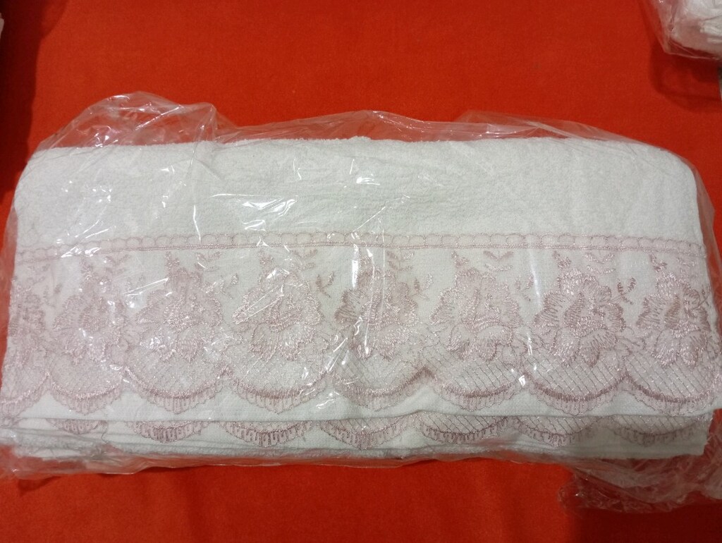 12 li güpürlü 40×70 cm.pamuk düğün havlusu.sıfır 60 adet.12 adet=850tl - 3