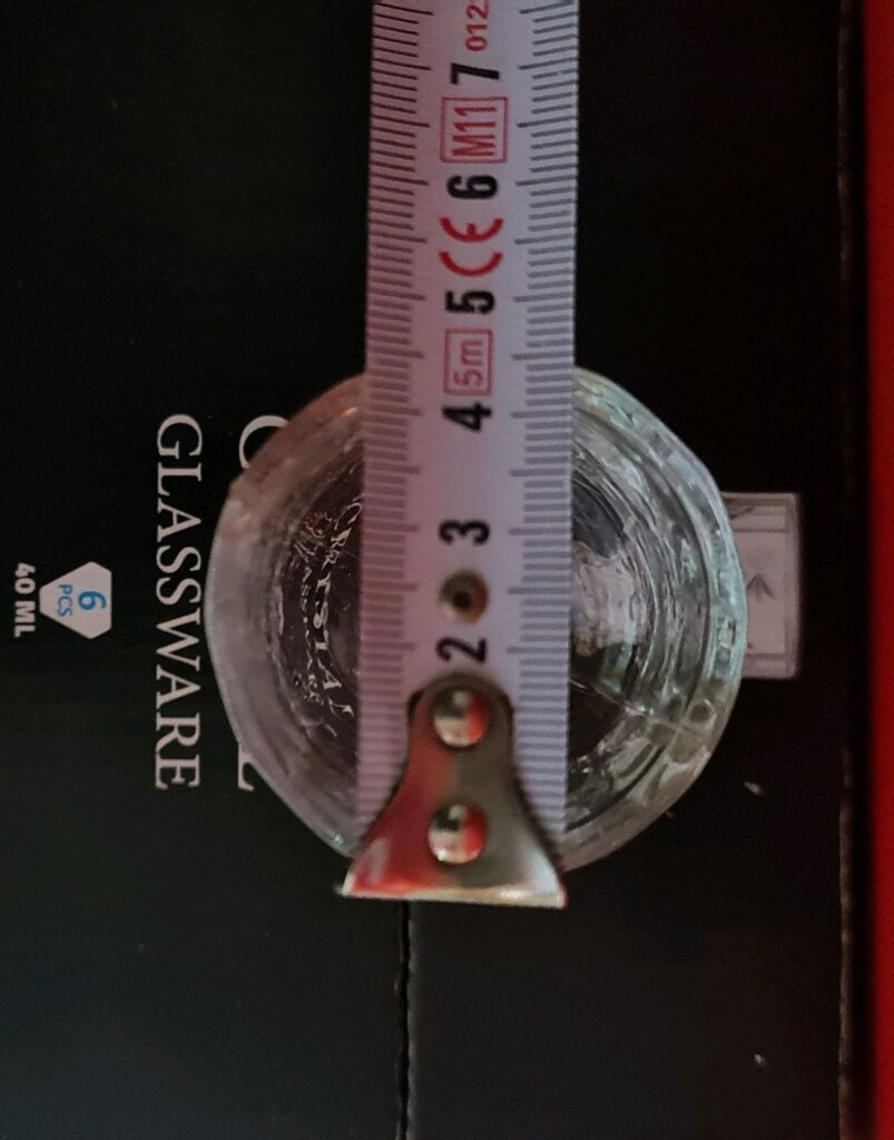 Ayan crystal kesme 40 ml. 6 lı su ve likör bardağı. Kahve yanı su icin - 6