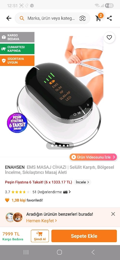 Enahsen marka rf masaj aleti - 4