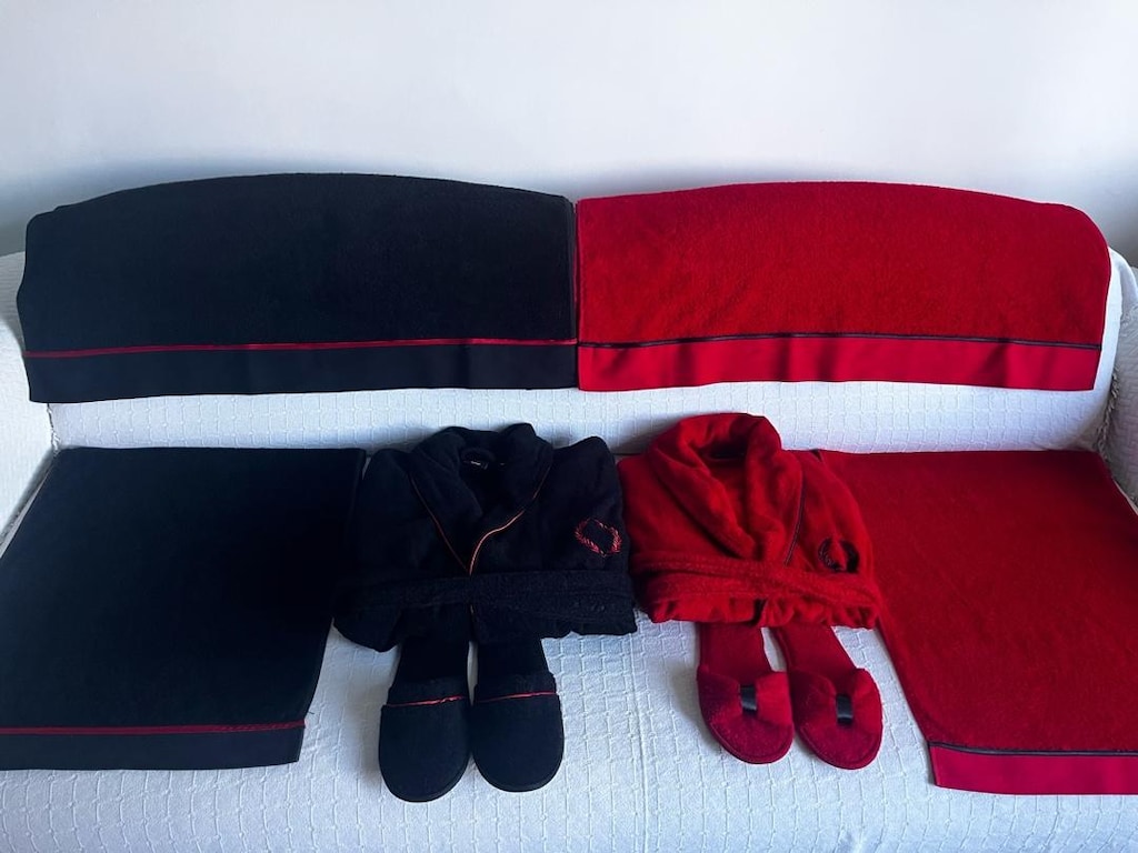 Issımo Home 8 parça bambu lüks bornoz seti - 8