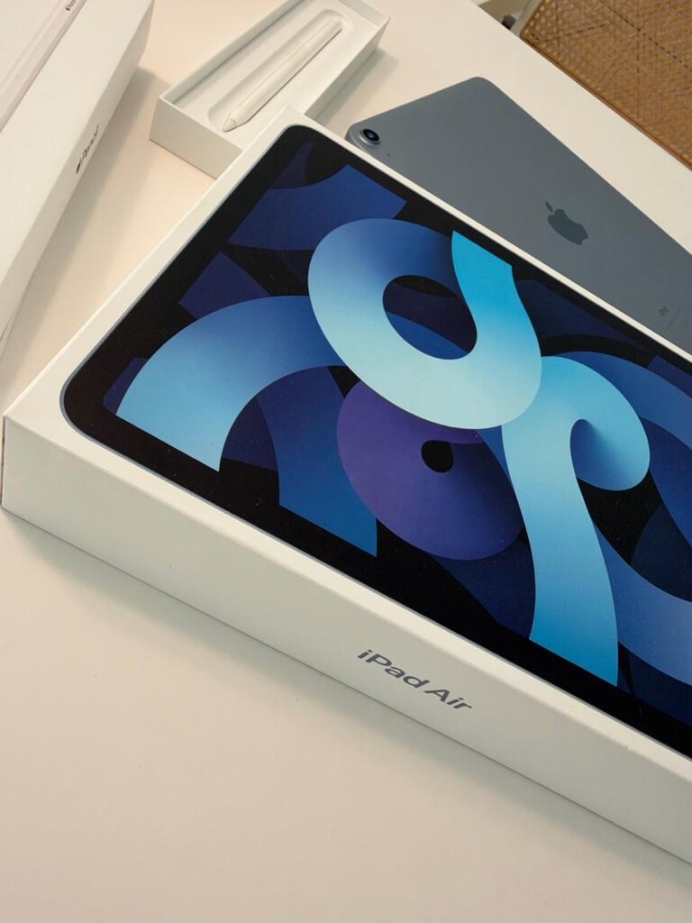 Kutulu iPad Air 4.Nesil 64 GB Mavi + Apple Pencil - 4