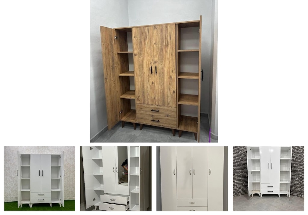 4 kapaklı elbise dolabı ndewsuamlp - 2