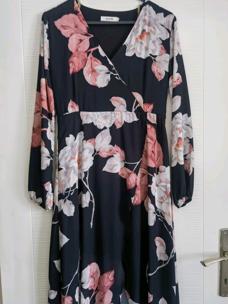 Batik şifon elbise - 6