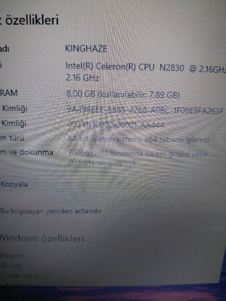 TERTEMİZ LENOVO 15.6 İNÇ SSDLİ LAPTOP! - 7